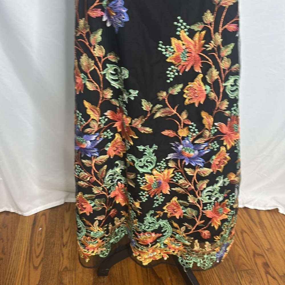 Soft Surroundings Fully embroidered  A line Maxi skirt - Picture 7 of 7